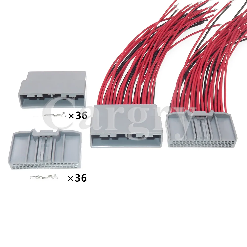 

1 Set 36P MX34036SF1 AC Assembly Automobile Display Screen Wire Harness Small Power Male Female Docking Socket for Honda