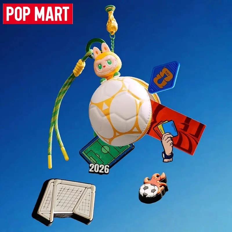 

POPMART The Monsters Fifa Series Official Mini Soccer Bag Blind Box Cute Toy Labubu Keychain Pendant Peripheral For Anime Lovers