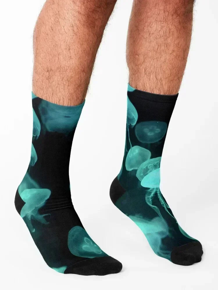 Jellyfish 2.0 Socks snow funny sock cotton halloween Ladies Socks Men's