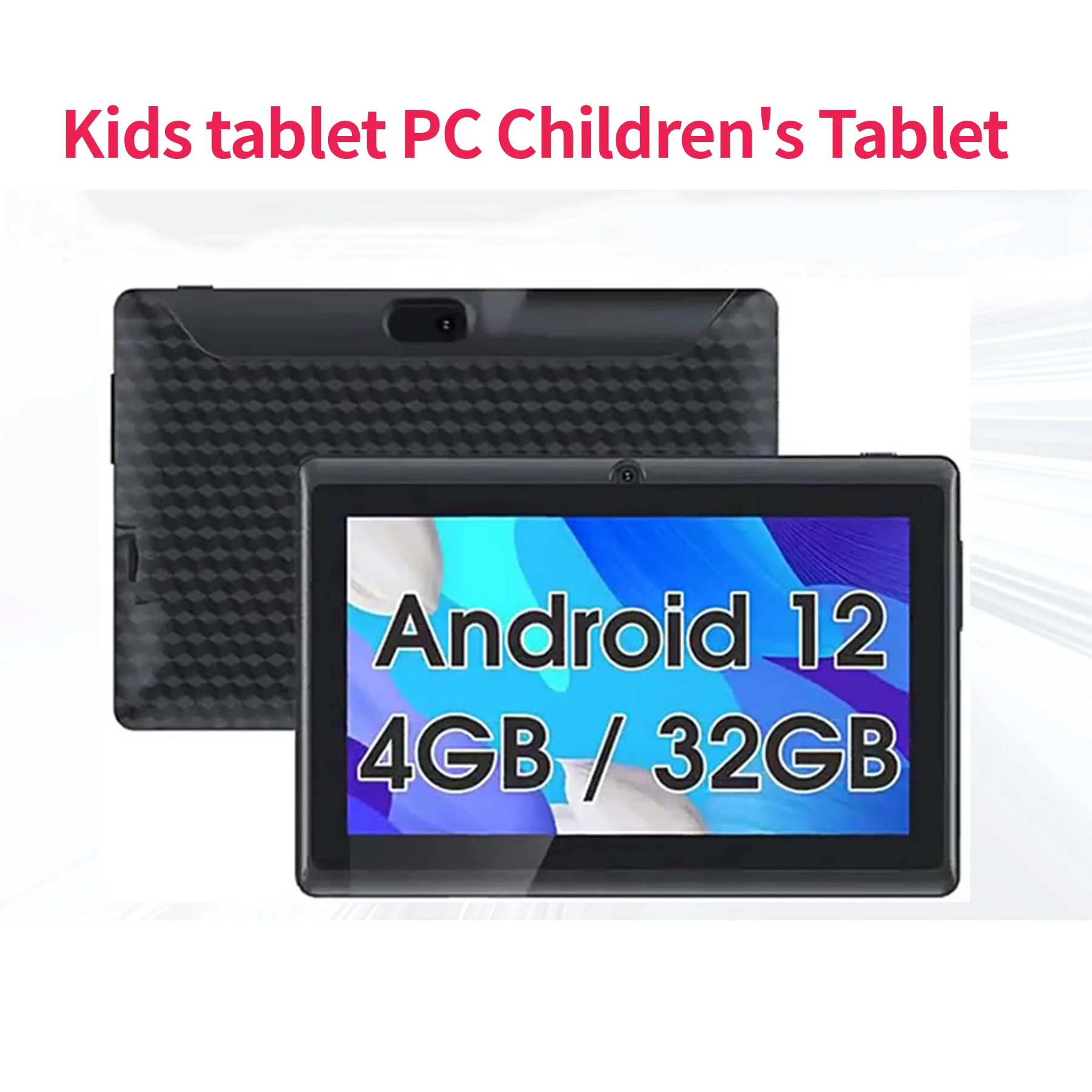 

Children's 7-inch Touchscreen Tablet with Cartoon Character Design Supports Wi-Fi and Bluetooth Expandable Memory up to 128GB