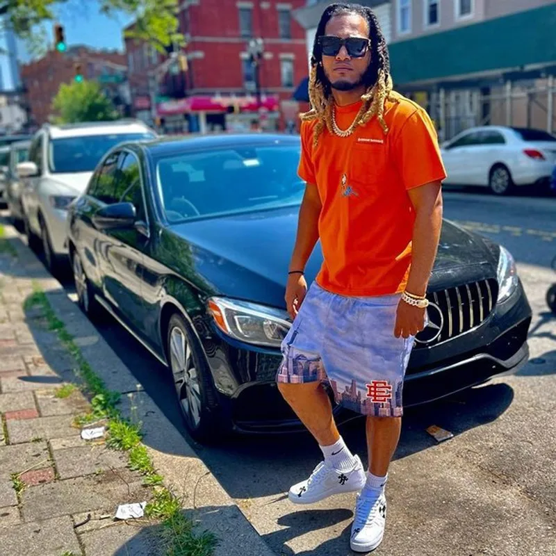 الأساسية كرة السلة قصيرة نيويورك سيتي سكاي لاين الرجال السراويل غير رسمية اللياقة البدنية السراويل الرياضية الصيف الصالة الرياضية تجريب شبكة السراويل