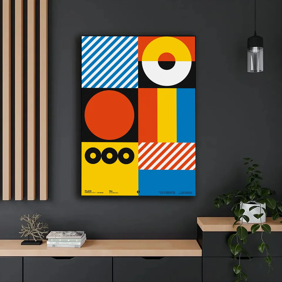 Abstract Bauhaus Style Geometric Good Quality Prints and Posters Whitepaper Prints Posters Artwork Wall Decor