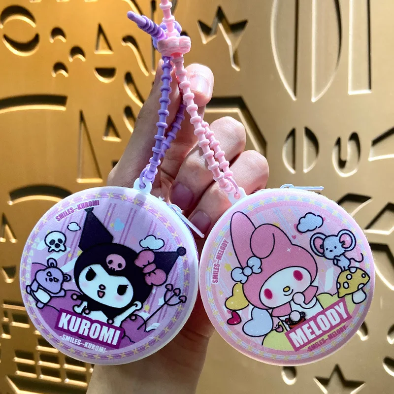 Kuromi Hello Kitty Zero Wallet Keychain Storage Bag Decorative Cute Bag Keychain Hanging Chain A Birthday Gift for Girls