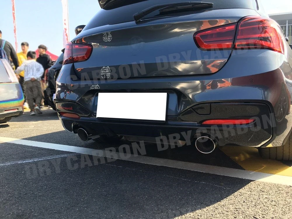 

Carbon Fiber Rear Bumper Lip Diffuser for BMW 1 Series F20 M135i M140i M Sport 2016 2017 2018 Rear Bumper Guard Trims