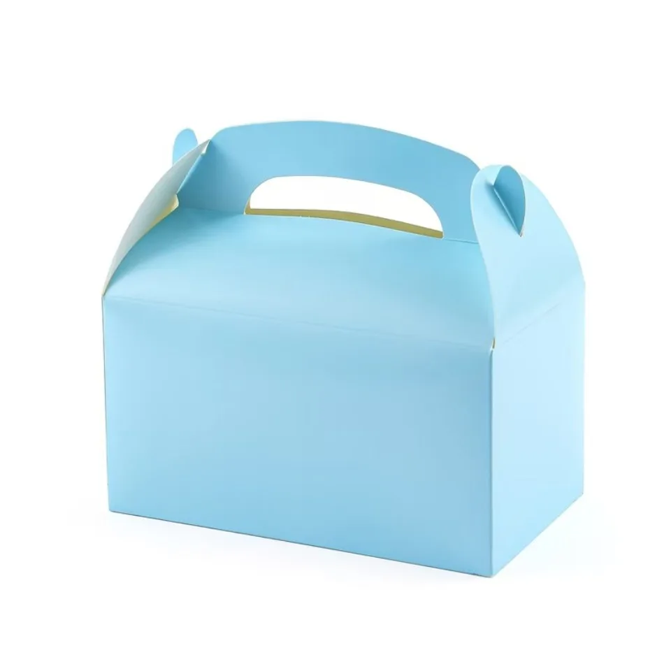 10/30/50PCS Griff Leckerli Box Keks Backpapier Süßigkeiten Cookie Box für Gäste Geburtstag Party Rosa Leckereien Tasche Verpackung Gefälligkeiten – Detail 13