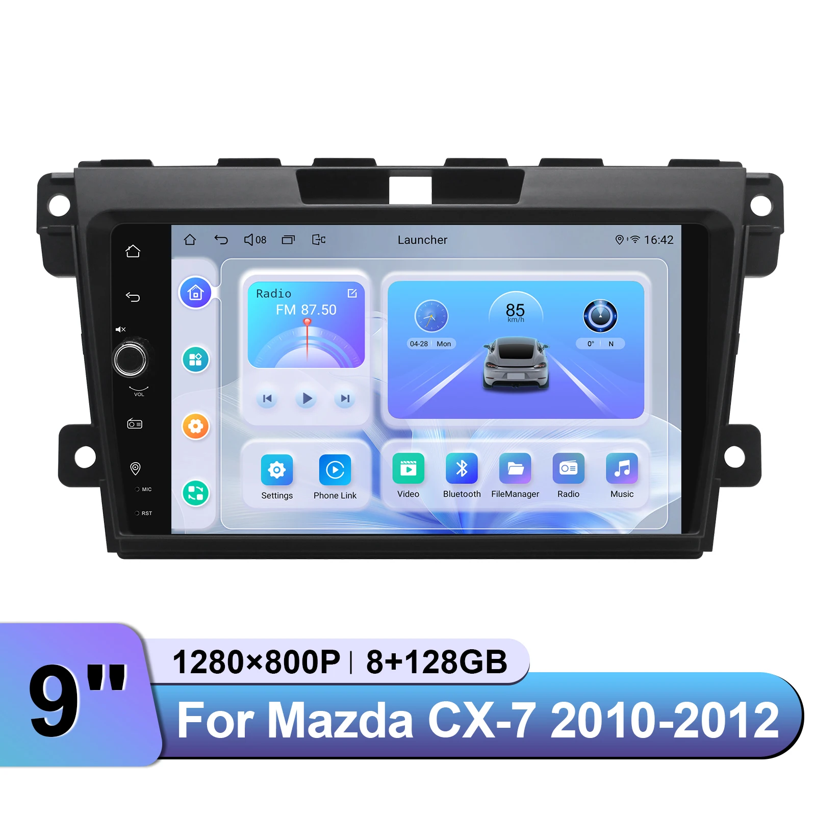 JOYING 9 Inch Car Radio Stereo For Mazda CX-7 2010-2012 Upgrade CarPlay Multimedia Player Support Bose AMP/Split Screen