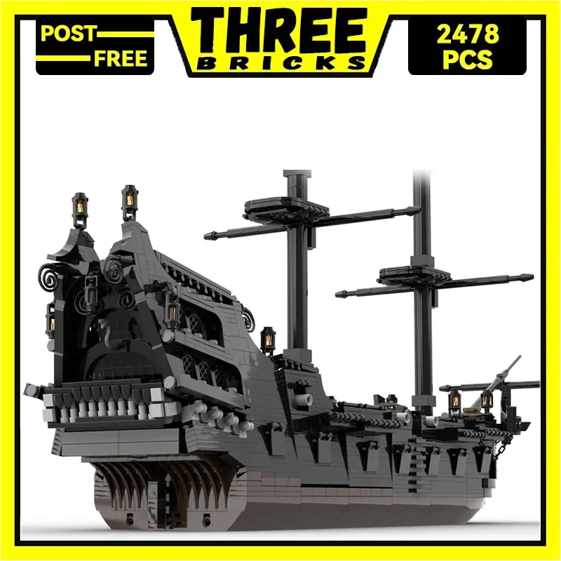 ThreeBricks Moc Building Blocks Sailing Ship Model Series Pirate ship Technology Bricks DIY Toys For Kids Children Gifts