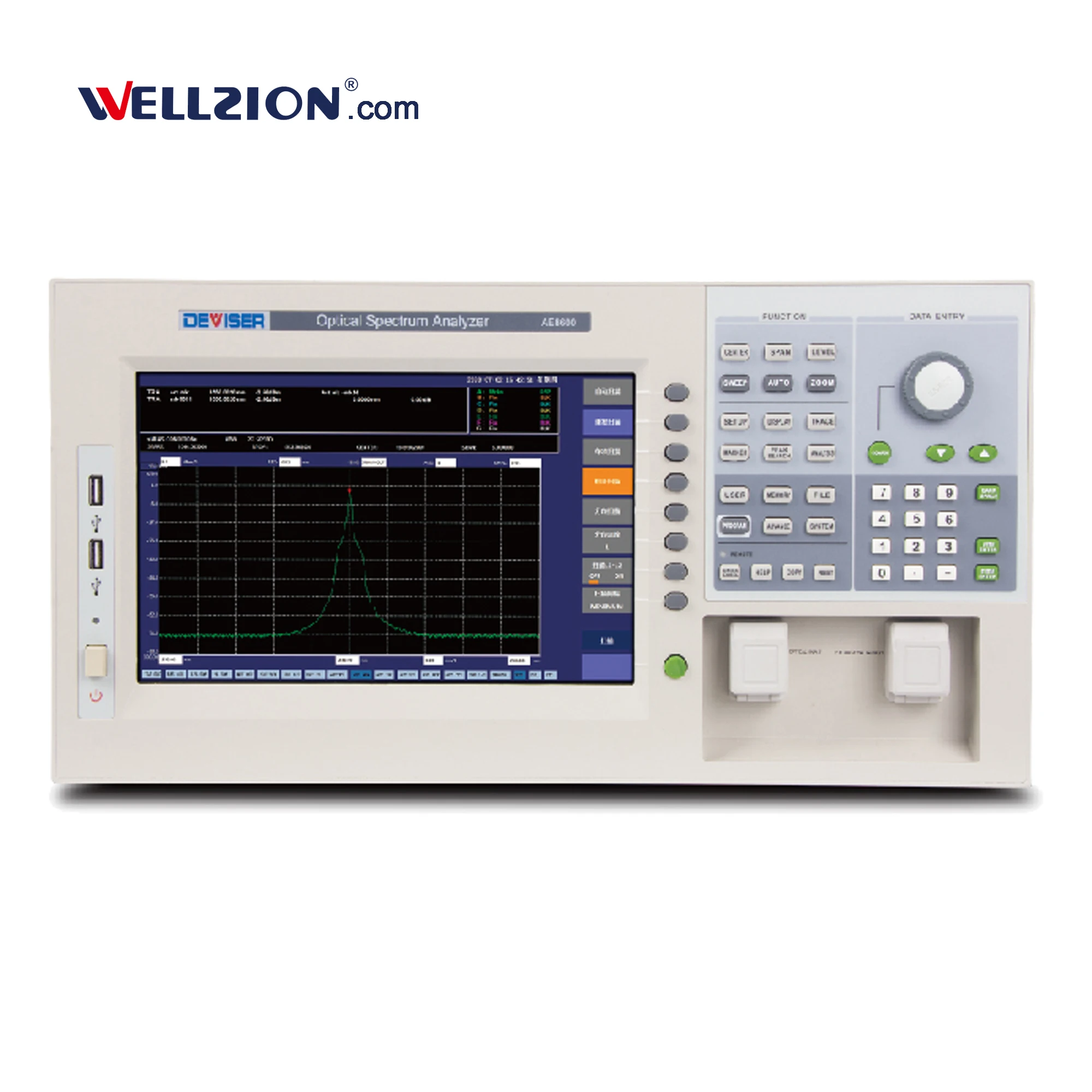 AE8600D, 10.1inch TFT 600 to 1700nm wavelength range optical spectrum analyzer