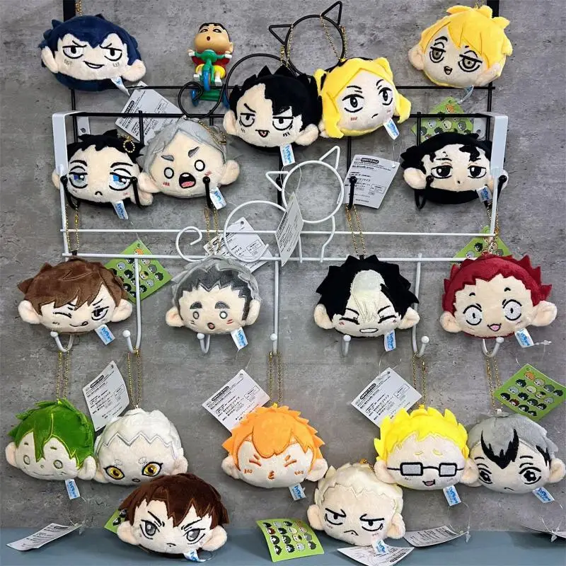 Anime Haikyu!! Plush Doll Cute Girl School Bag Pendant Hinata Shoyo Surrounding Keychain Pp Cotton Filling Decorate Gift Couple