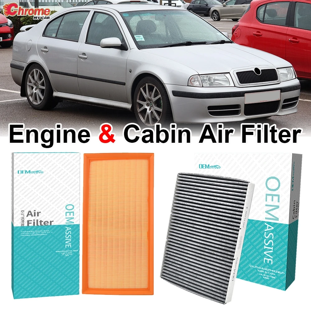 Car Engine Pollen Cabin Air Filter Includes Activated Carbon For Skoda Octavia I 1U2 1U5 1999 2000 2001 2002 2003 2004 2005 2006