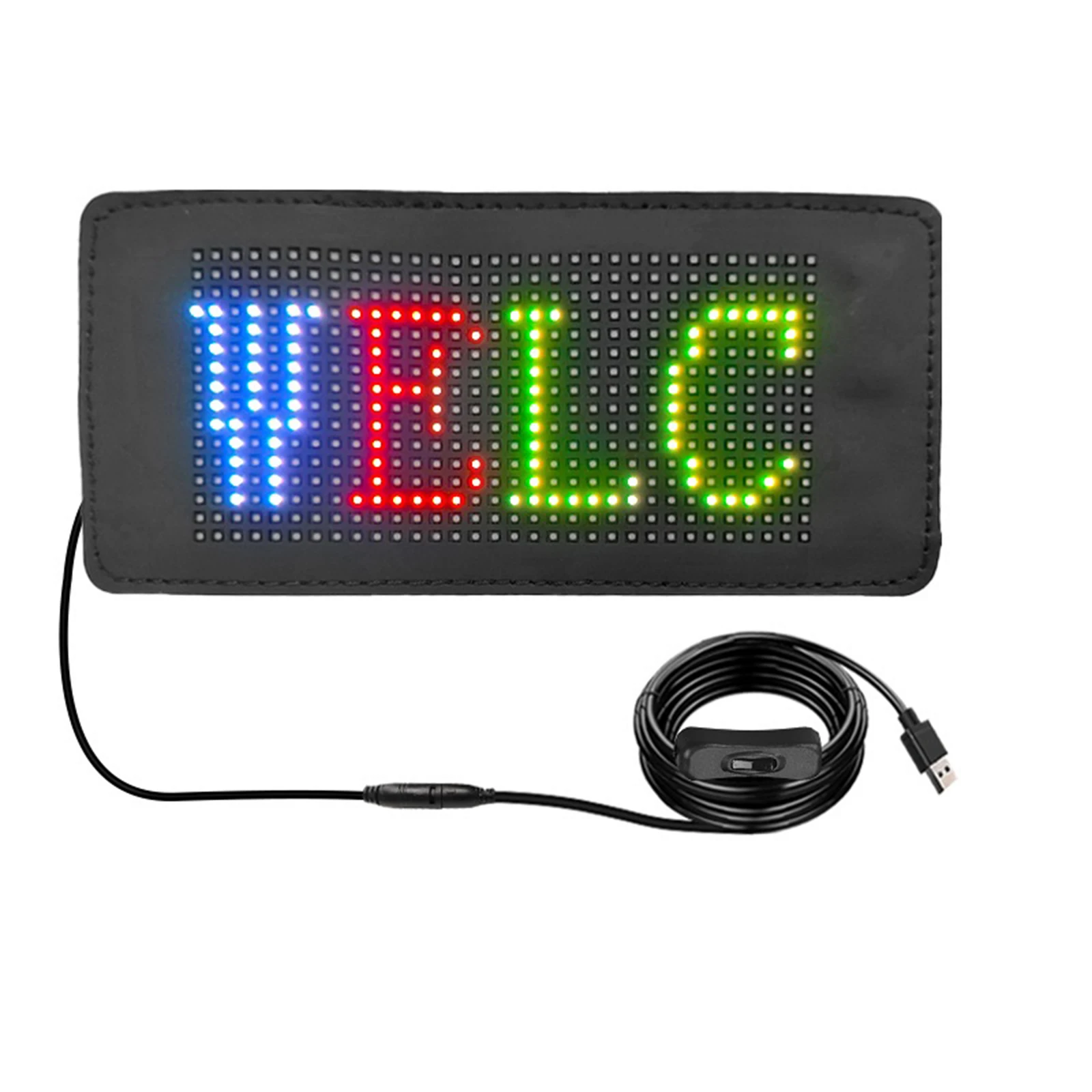 Car Rear Window LED Display Bluetooth APP Control USB Foldable Scrolling Message Board Custom Text Window Display For Party