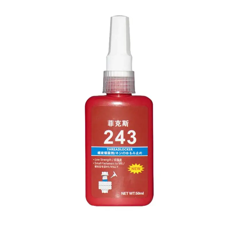 

50ml Screw Adhesive Medium Strength Threadlocker Blue Anti-loosening Screw Lock Glue High Temperature Resistant Screw For locks