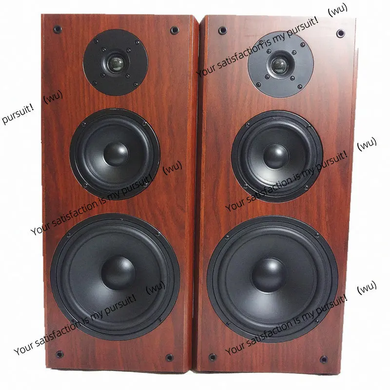 8.5 inch AOP high, medium and low three-way frequency 2.0 bookshelf Hifi, wooden passive floor-to-ceiling stereo