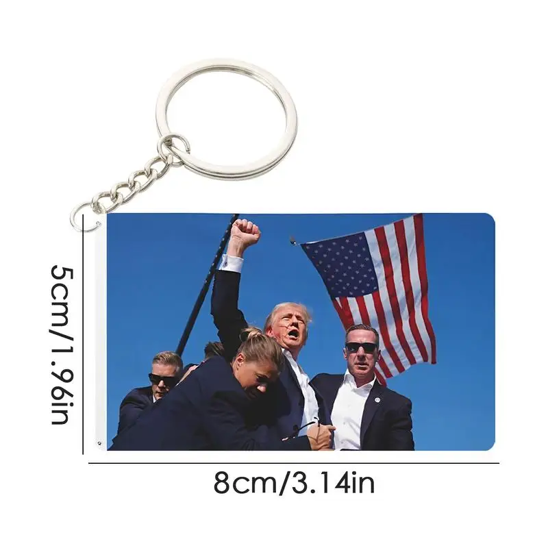 Acrylic President Pendant Ornament President Campaign Accessories Patriotic Design Acrylic For Fans Coworkers For Men Women