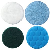 Ceramics Washable Replacement Brush Head Reusable 4 PCS Cordless Cleaning Brush Reusable Scrub Pads Electric Spin Scrubber