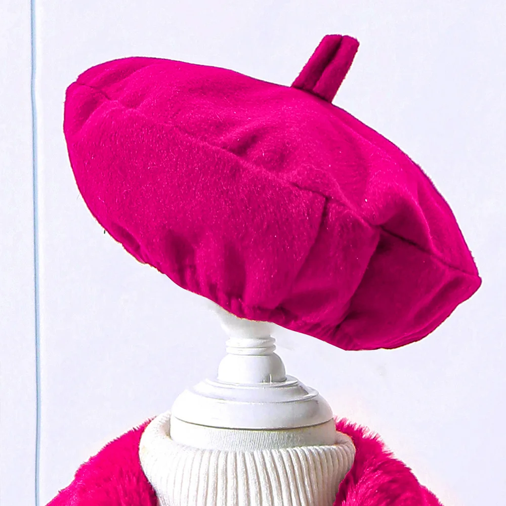Mädchen-Herbst-Wintermantel, neue einfarbige Jacke für Mädchen mit Baskenmütze, warme, mittellange Oberbekleidung für Herbst und Winter. – Detail 17