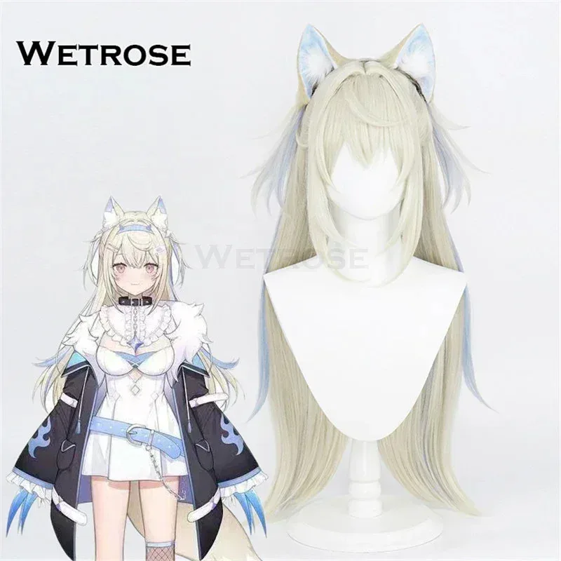 【Wetrose】متوفر في المخزون هولو مجيء شعر مستعار تأثيري الأذن Shiori Novella Fuwawa Mococo Abyssgard بيجو Koseki Nerissa Ravencroft Hololive EN