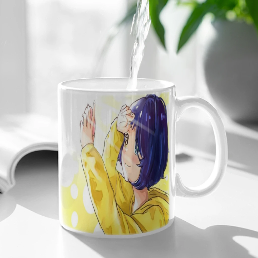 

Wonder Egg Priority Anime Coffee Mug 11oz Fun Ceramic Coffee Tea Cocoa Cup Handle Tea Drink Cup