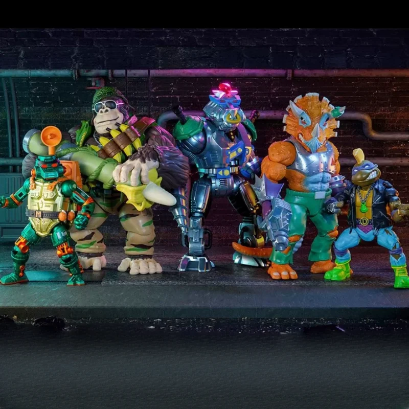 

【In Stock】SUPER7 S7 Teenage Mutant Ninja Turtles 7 Waves Punk Dona Gorilla Triceratops Pig Face Action Figure Doll Anime Model