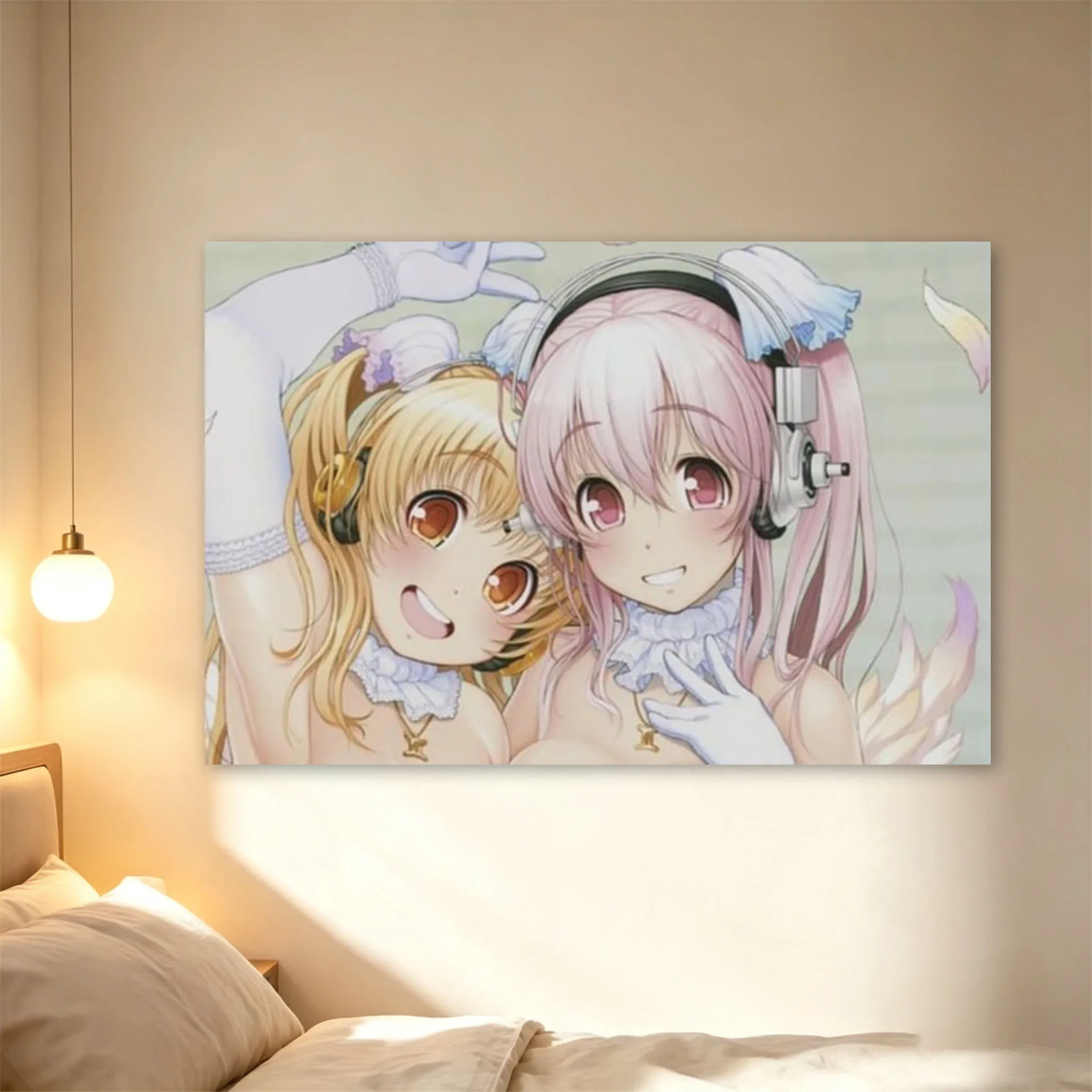 Super Sonico Girl Group Manga Cartoon Tapestry Kawaii Girl Tapestry Anime Lover Tapestry Aesthetic Wall Hanging Decor