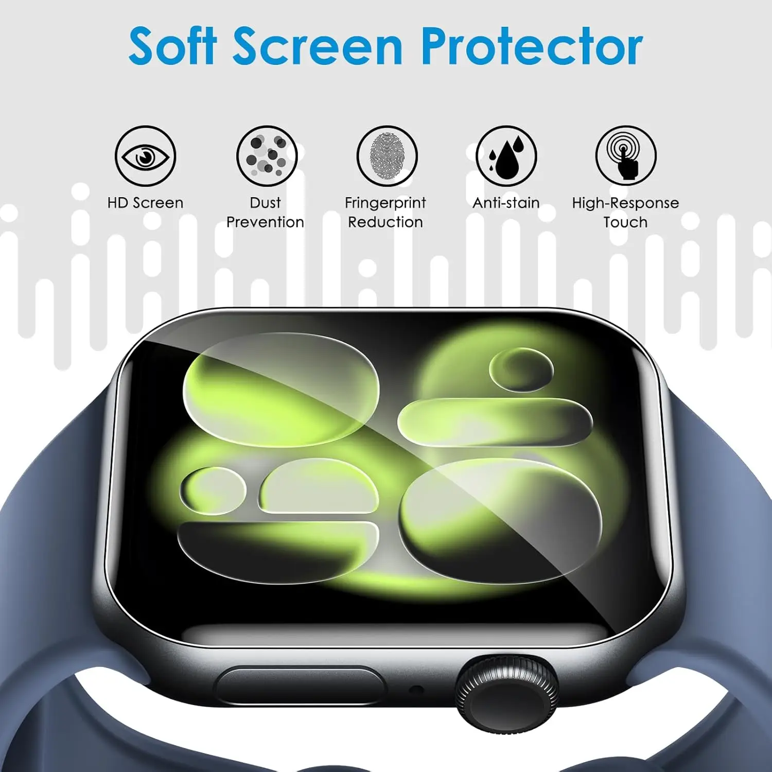 1-10PCS Hydrogel Film for Apple Watch Ultra 49MM 11 10 10 46MM 42MM 7 8 9 41MM 45MM 5 6 SE 40MM 44MM 42MM 38MM Screen Protector view 5