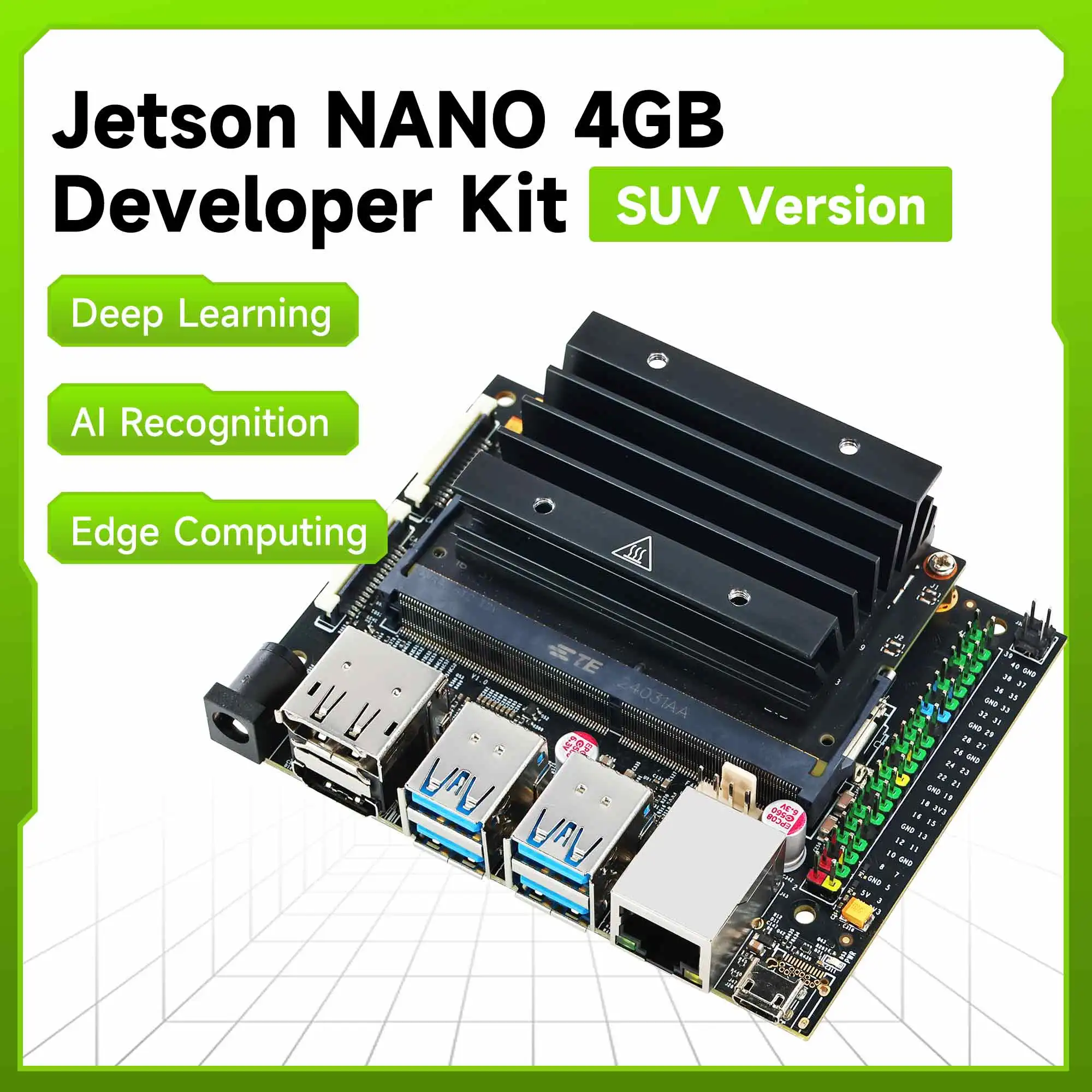 Jetson Nano 4GB Developer Kit SUB Official Module Deep Learning AI Development Board For Programming Electronic Robot Projects