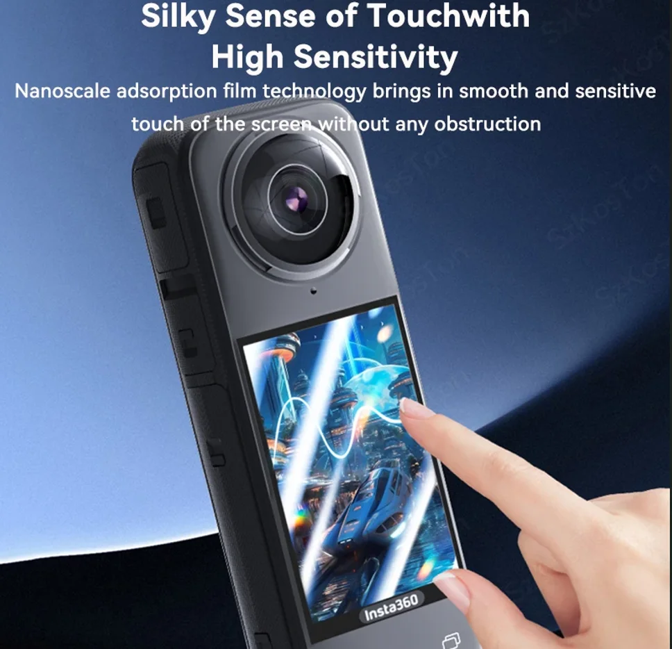 Zestaw akcesoriów do kamery Insta 360 X5: osłona obiektywu/silikonowa osłonka ochronna/ochraniacze ekranu/etui/adapter magnetyczny do szybkiego montażu — zdjęcie produktu 2