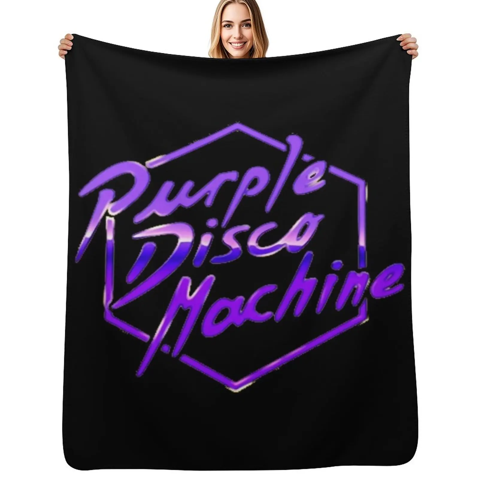 Purple Disco Machine dj Germany Throw Blanket Cozy Warm Blanket for Bed Room Decor