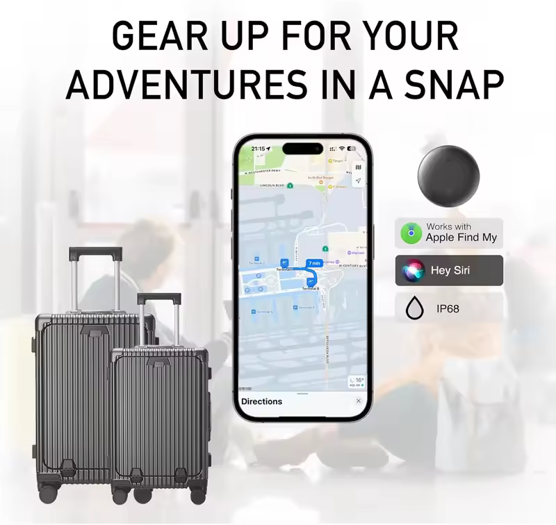 HENNCER Smart Tag for Apple Airtags Tracker find my apple Bluetooth Tracker with Tuya Anti Lost Item Locator Suitable suitcase - Image 6