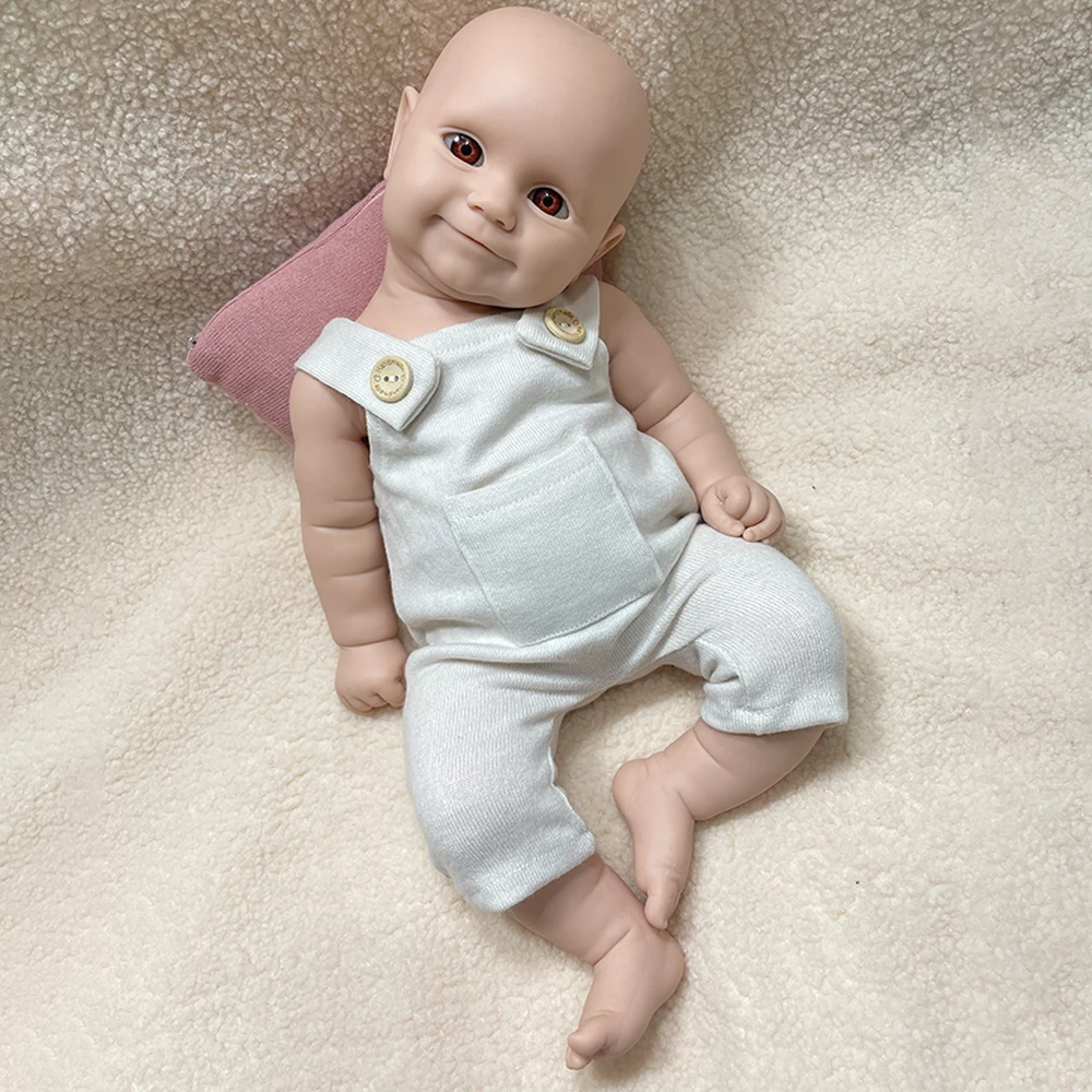 50cm Maddie Realistic Soft Full Solid Silicone Newborn Baby Girl Lifelike Cuddly Handmade Weighted Reborn Doll Painter Collector