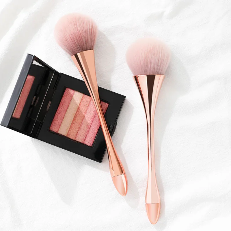 Rose Gold Powder Blush Brush Professional Make Up Brush Large Cosmetic Face Cont Cosmetic Face Cont Brocha Colorete Make Up Tool