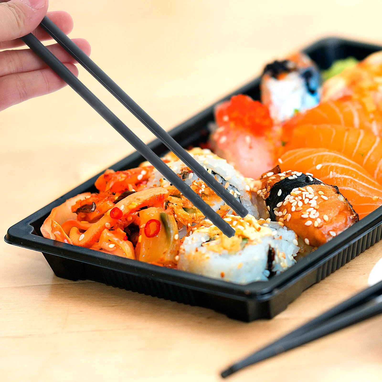 

Steel Core Silicone Chopsticks Heat-Resistant Non-Stick Odorless Reusable Anti-Scalding Portable Kitchen Home Use