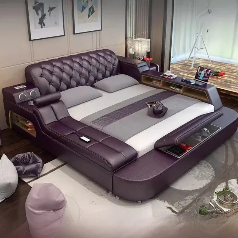 Aesthetic Laptop Beds Electric Nordic Unique Massage Smart Beds Bedroom Double King Camas Matrimoniales Home Accessories