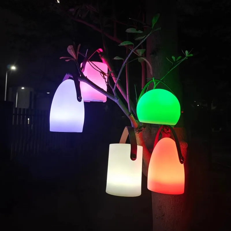 16Color Changing Night Light RGB Remote Control Portable Table Bedside Lamps USB Rechargeable Night Lamp luminaire led Egg Light