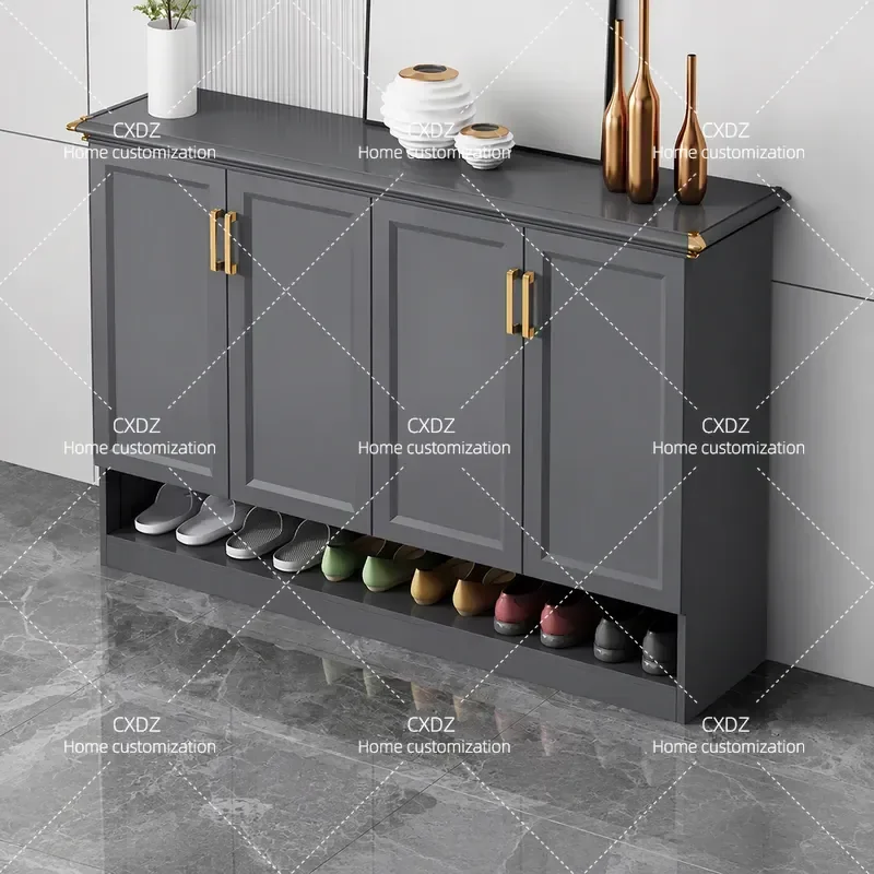 Aluminum Honeycomb Shoe Cabinet Waterproof Sunproof Storage Locker for Entrance Balcony Corridor Outdoor Household Use