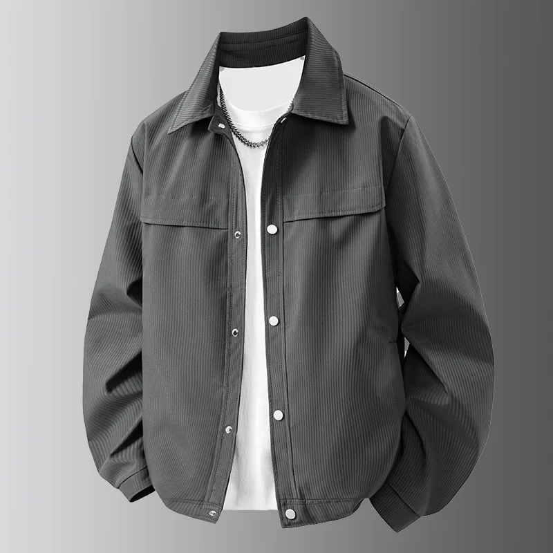 Trendy Workwear Jacket Loose Top Cool Lapel Casual Versatile Spring Autumn 2025 Style