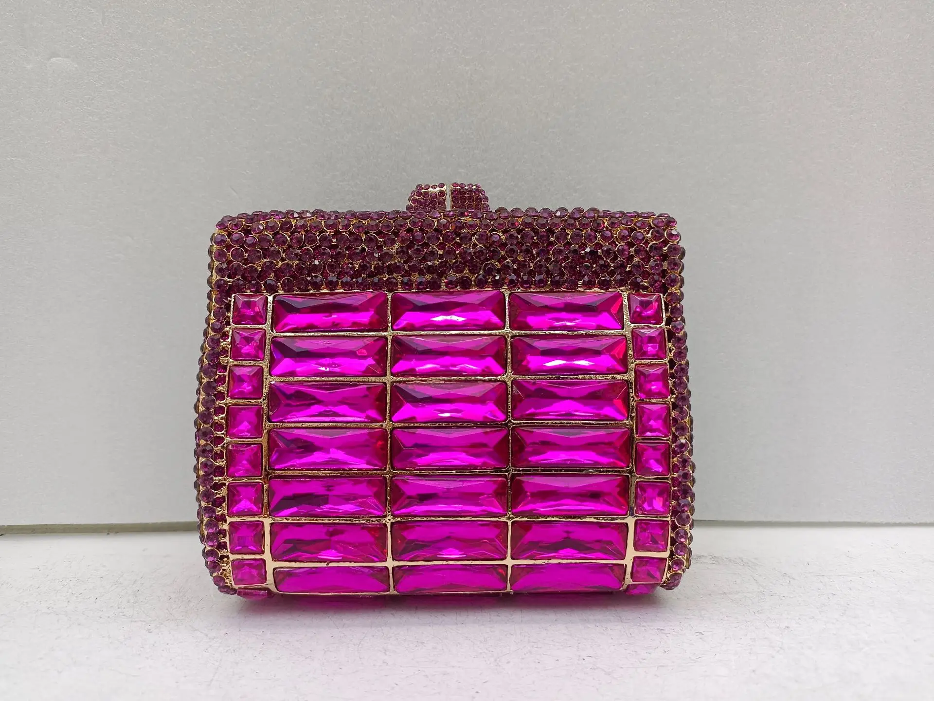 

Уникальная вечерняя сумка-клатч Diamond Spot, пустая металлическая жесткая коробка, сумка Diamond Bag для банкета/платья