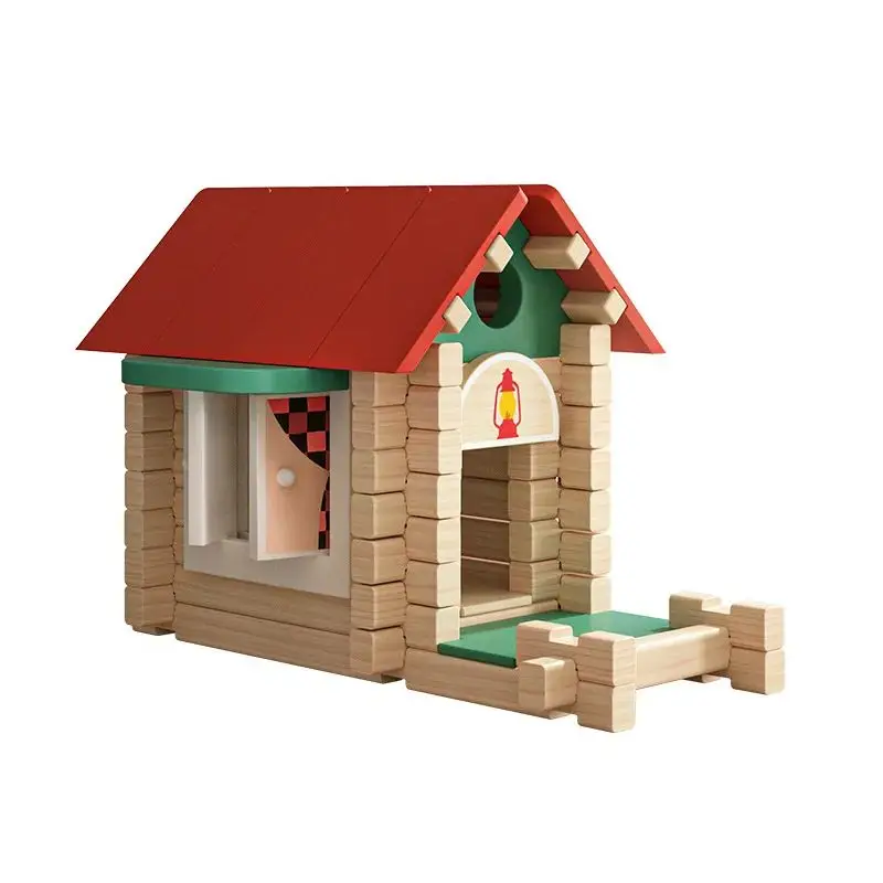 Small House New Natural Logarithm Children's Early Education Educational Building Blocks Building Assembly Game Toys