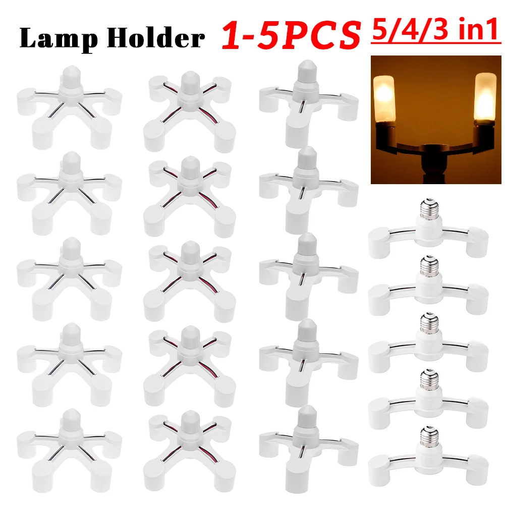 5-1Pc E27 To 2E27 B…