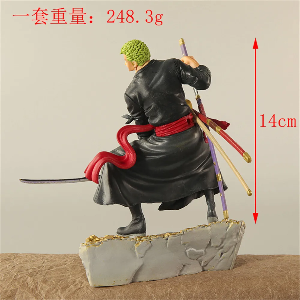 17cm Anime One Piece Roronoa Zoro PVC Action Figure Game Statue Collectible Doll Figurine Model Toys Kids Gifts