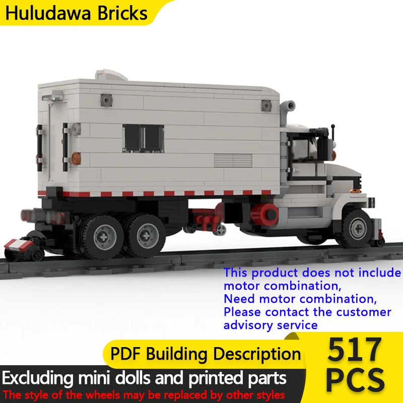 

City Car Model MOC Building Bricks High-Speed Railroad Radar Train Modular Technology Children Holiday Gifts Assemble Toys Suit