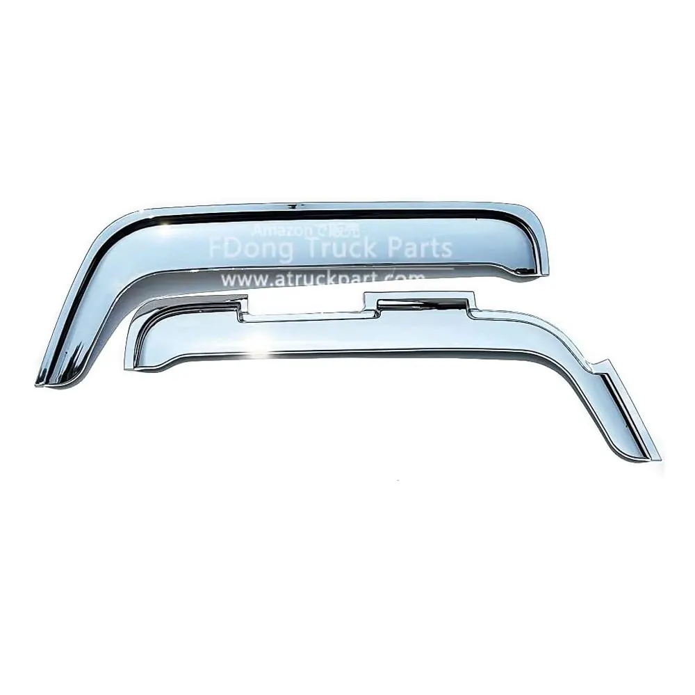 FDONG 1 Set 2 Pcs Chrome Sun Visor for ISUZU GIGA 2017