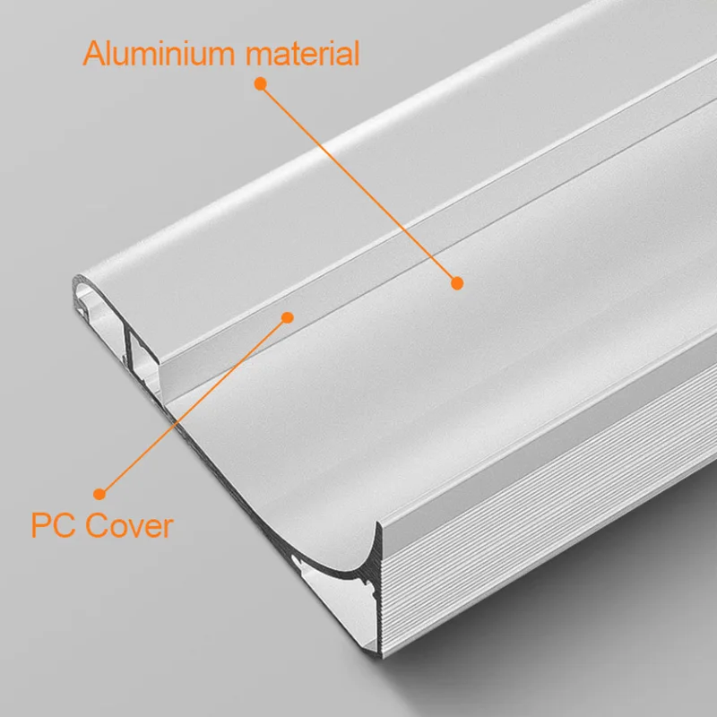 Imagem -04 - Linha de Slot Linear sem Teto Arruela de Parede Led Lâmpada de Linha de Rodapé de Canto Superior Brilhante Fácil Instalação com Arruela de Parede Led