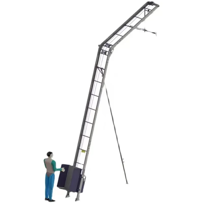 New assembled elevator solar panel electric aluminum alloy track elevator photovoltaic crane hoist easy assemble and transport