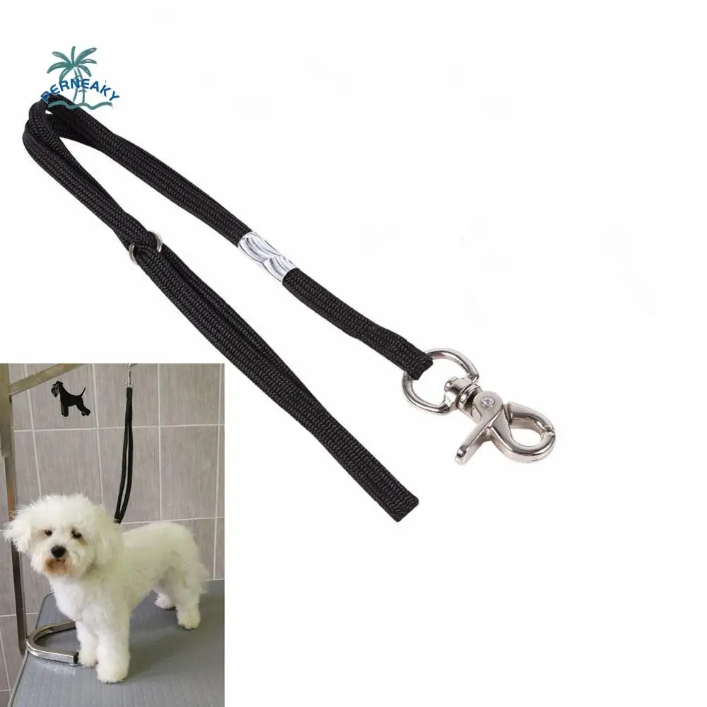 

Adjustable 50cm Cat Restraint Rope Harness for Grooming Table Arm Bath Noose Loop Dogs Leash Nylon Rope Lock Clip Rope