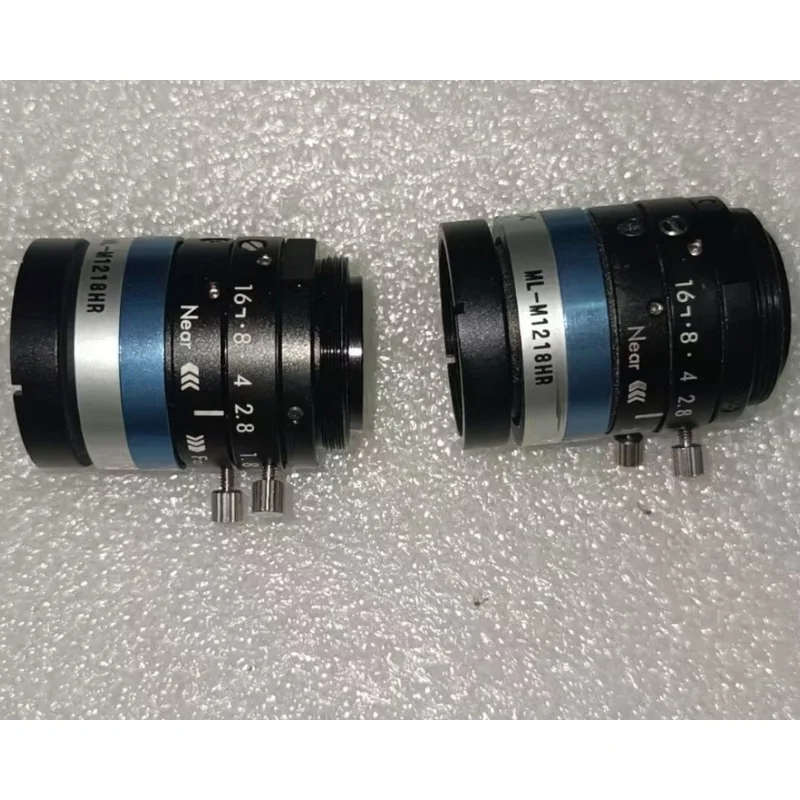 Second hand 12mm visual lens ML-M1218HR lens transparency tested OK and shipped quicklyse