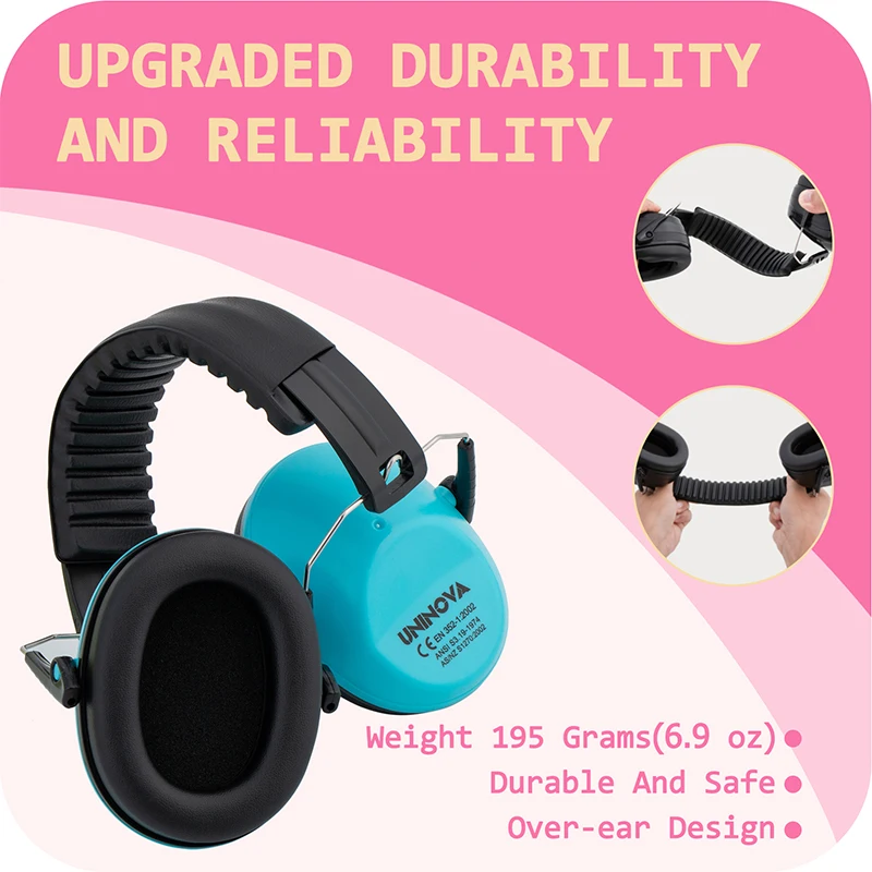 Children Kids Ear Protector Earmuffs Kids 26dB Hearing Protection Soundproof Headphone Safety Reduction Ear Muff Noise Cancellin