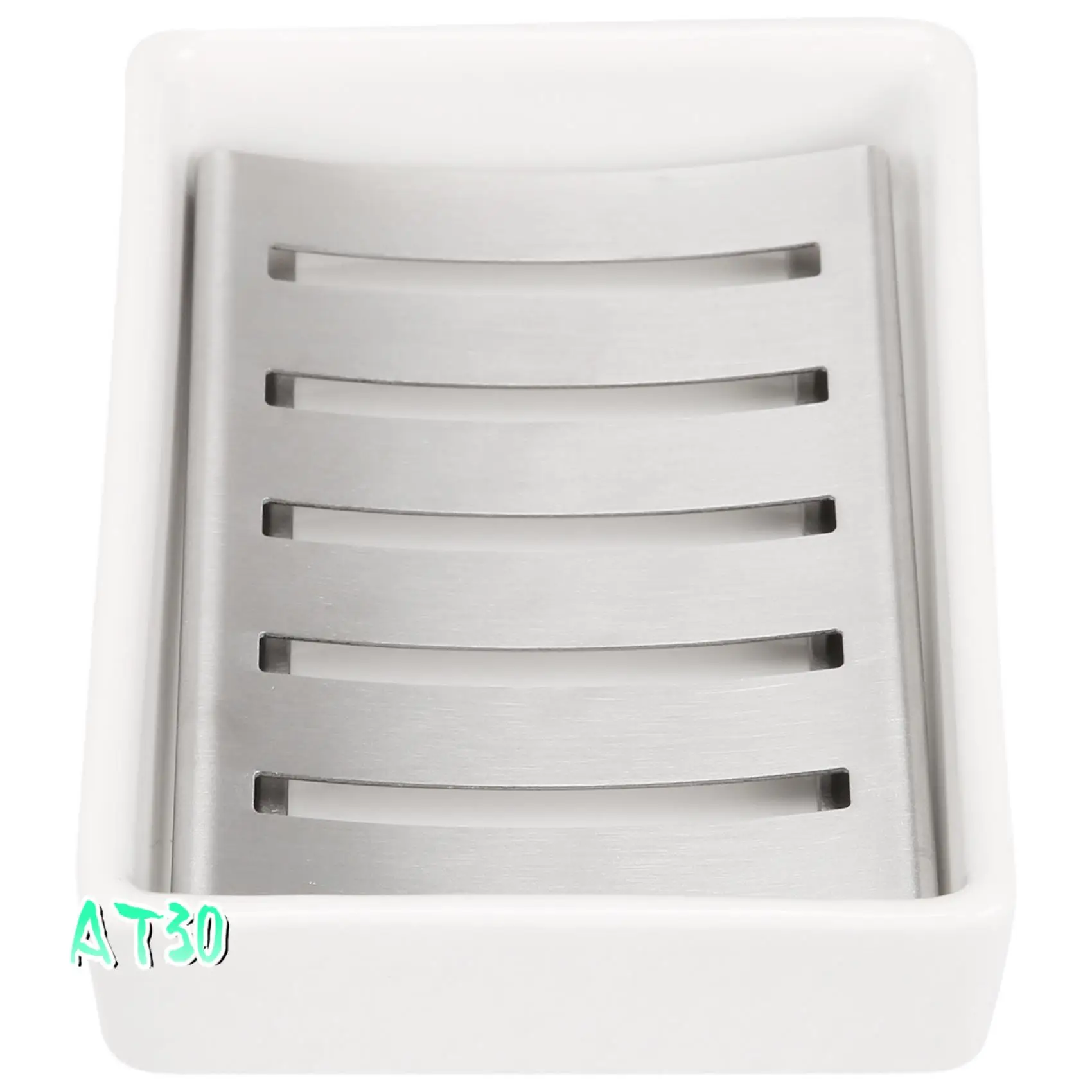

Soap Dish Stainless Steel Soap Holder, Soap Dish SUS304 Stainless Steel Tray For Shower-AT30