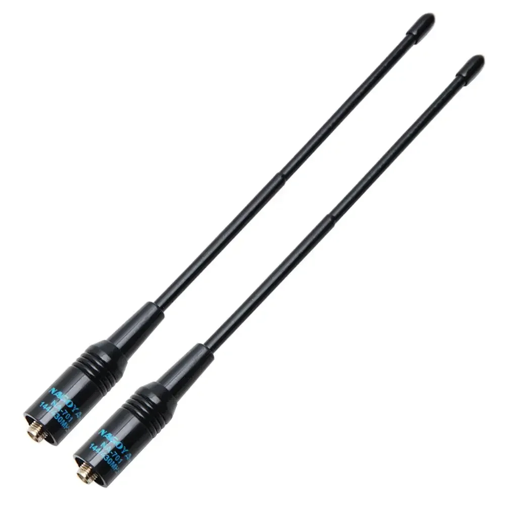 Nagoya NA-701 SMA-Female Dual Band Handheld Soft Antenna for BaoFeng UV-5R UV-82 BF-888S UVB3 Plus Wouxun KG-UVD1P Walkie Talkie