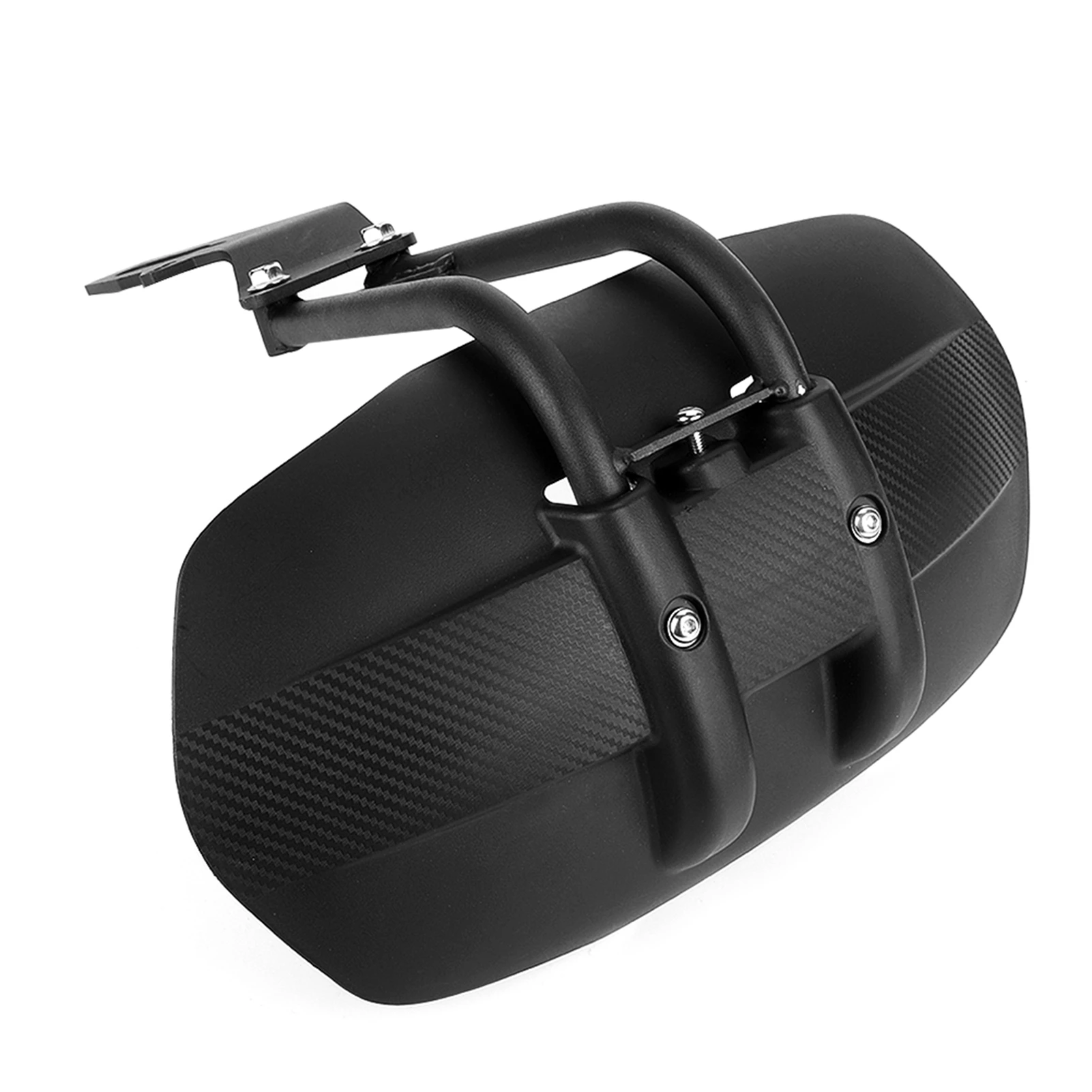 غطاء رفرف العجلة الخلفية للدراجة النارية ، واقي رشاش ، واقي طين أسود مع دعامة ، شوكة مسطحة خلفية محدبة ، إطارات 12-18" #2